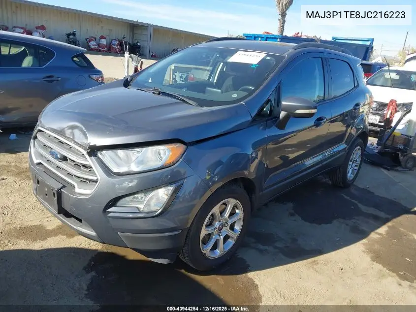 MAJ3P1TE8JC216223 2018 Ford Ecosport Se