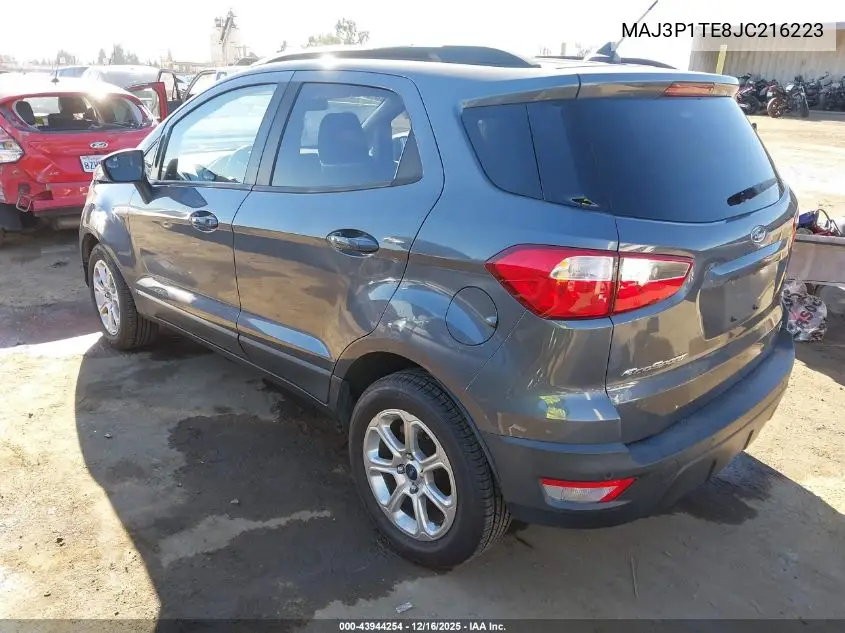 MAJ3P1TE8JC216223 2018 Ford Ecosport Se