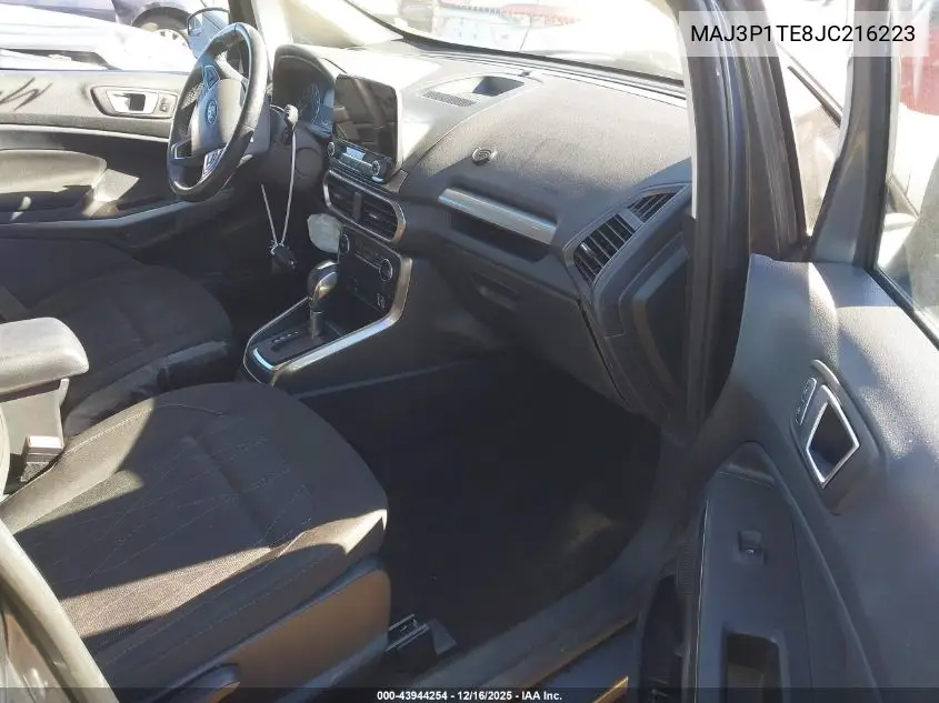 MAJ3P1TE8JC216223 2018 Ford Ecosport Se
