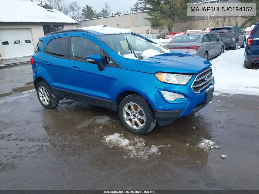 MAJ6P1UL5JC194157 2018 Ford Ecosport Se