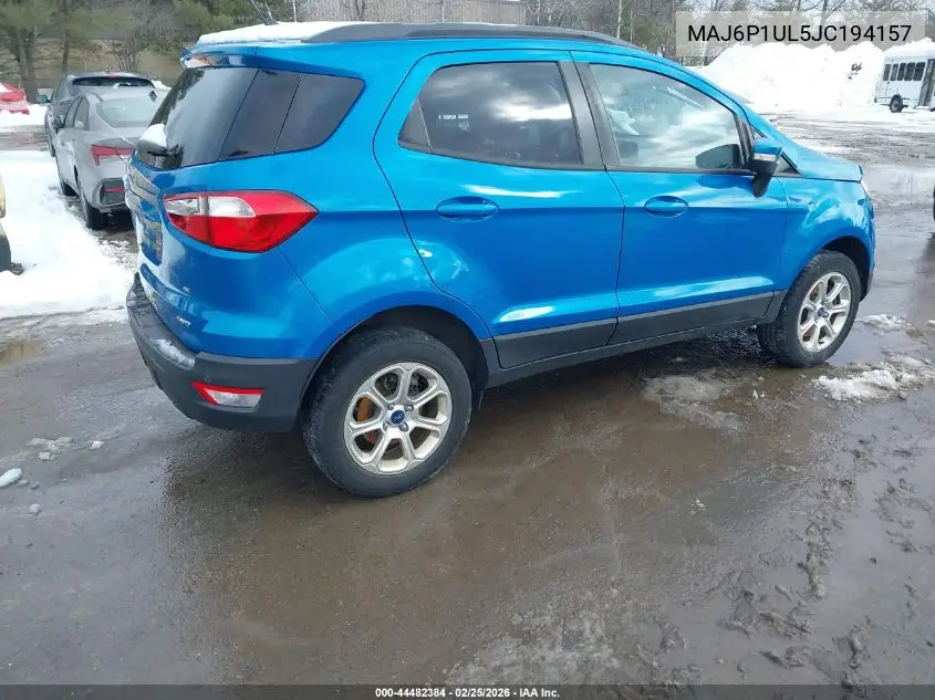 MAJ6P1UL5JC194157 2018 Ford Ecosport Se