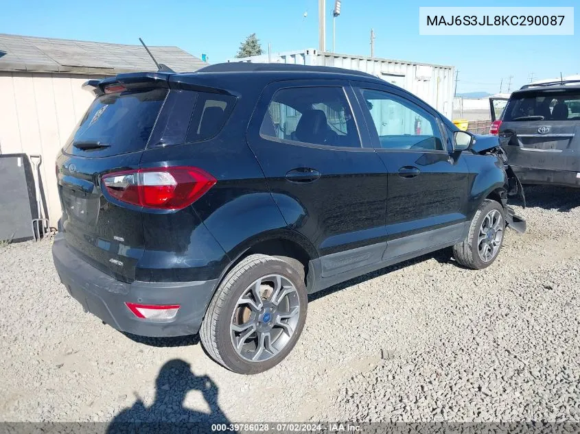 MAJ6S3JL8KC290087 2019 Ford Ecosport Ses