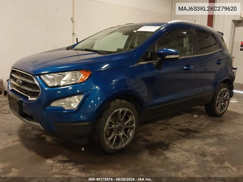 MAJ6S3KL2KC279620 2019 Ford Ecosport Titanium