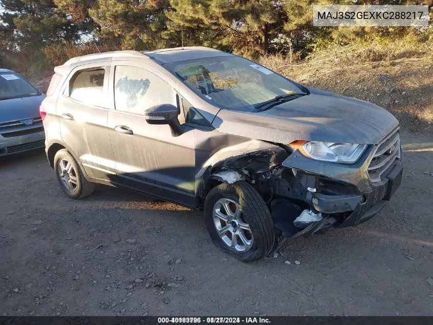 MAJ3S2GEXKC288217 2019 Ford Ecosport Se