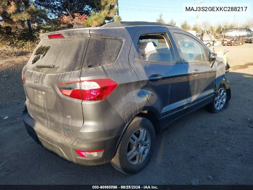 MAJ3S2GEXKC288217 2019 Ford Ecosport Se