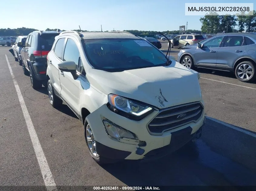 MAJ6S3GL2KC282638 2019 Ford Ecosport Se