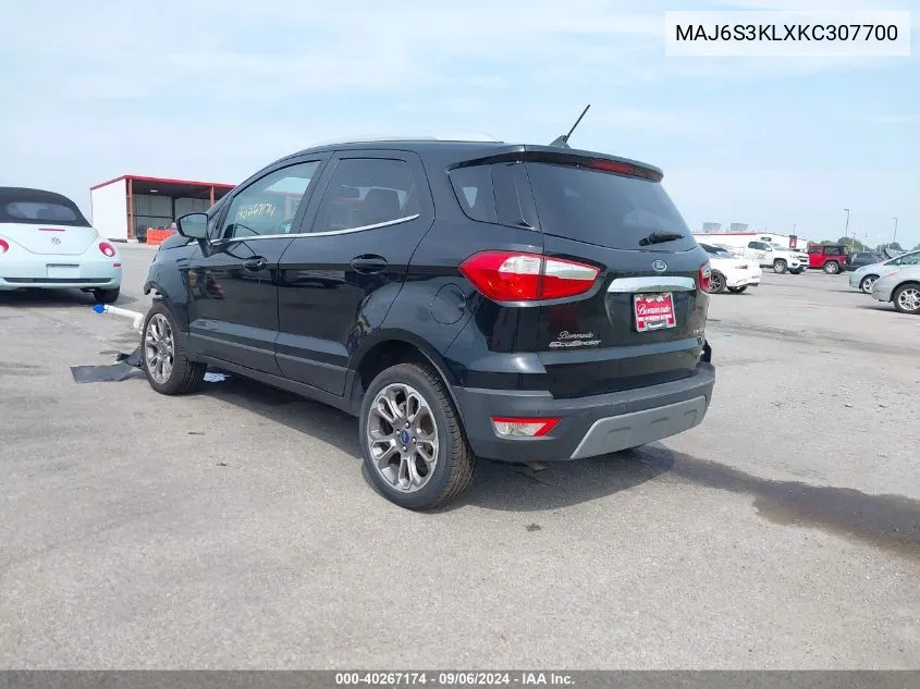 MAJ6S3KLXKC307700 2019 Ford Ecosport Titanium