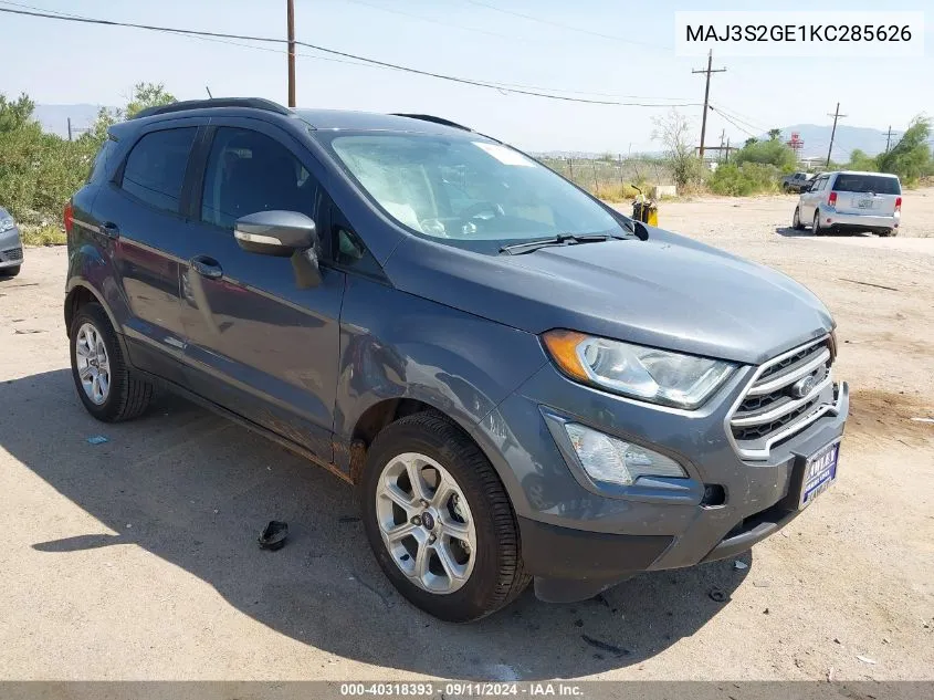 MAJ3S2GE1KC285626 2019 Ford Ecosport Se