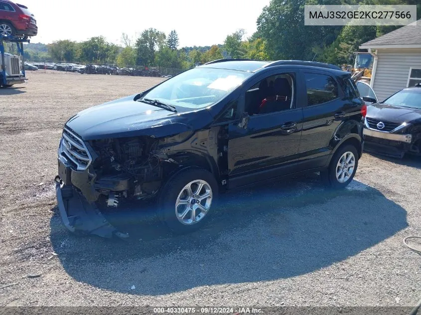 MAJ3S2GE2KC277566 2019 Ford Ecosport Se