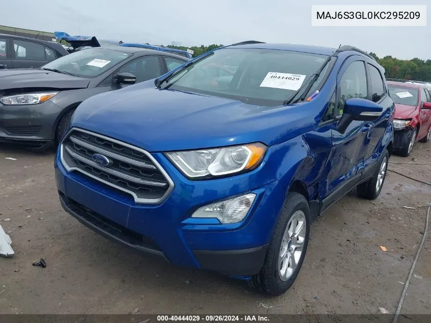 MAJ6S3GL0KC295209 2019 Ford Ecosport Se