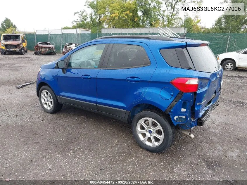 MAJ6S3GL6KC277006 2019 Ford Ecosport Se