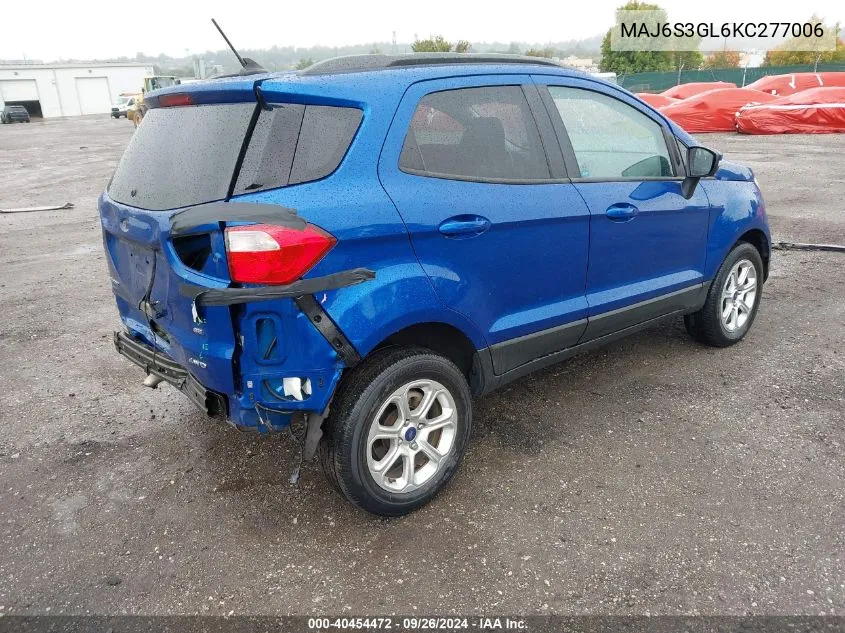 MAJ6S3GL6KC277006 2019 Ford Ecosport Se