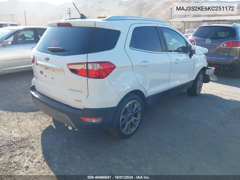 MAJ3S2KE6KC251172 2019 Ford Ecosport Titanium