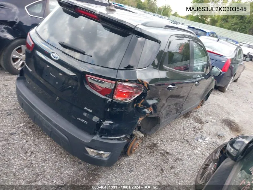 MAJ6S3JL2KC303545 2019 Ford Ecosport Ses