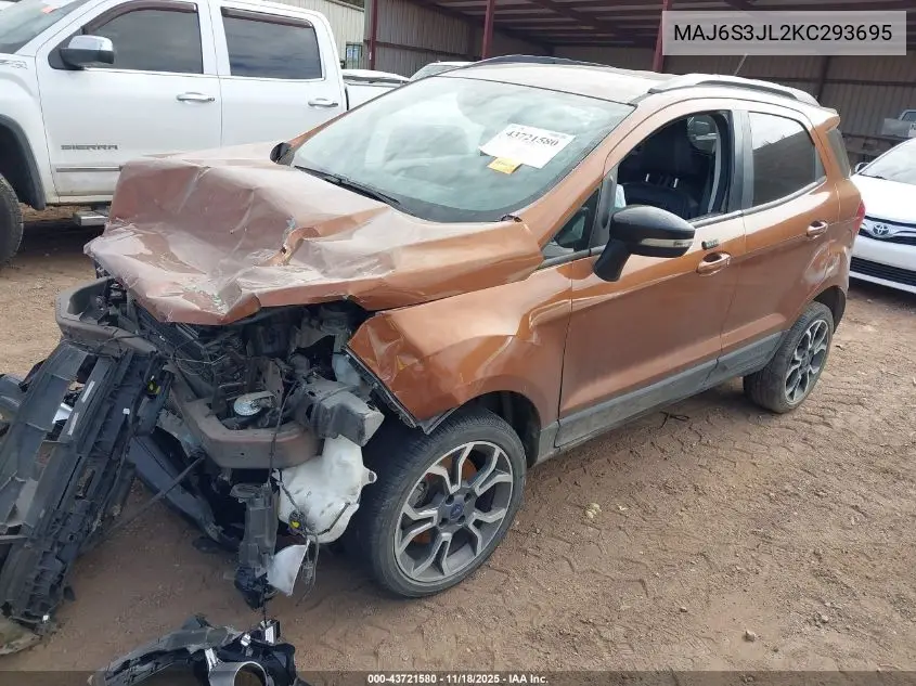 MAJ6S3JL2KC293695 2019 Ford Ecosport Ses