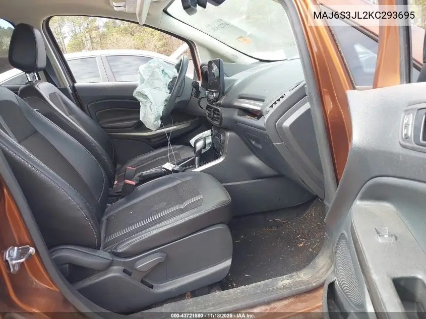 MAJ6S3JL2KC293695 2019 Ford Ecosport Ses