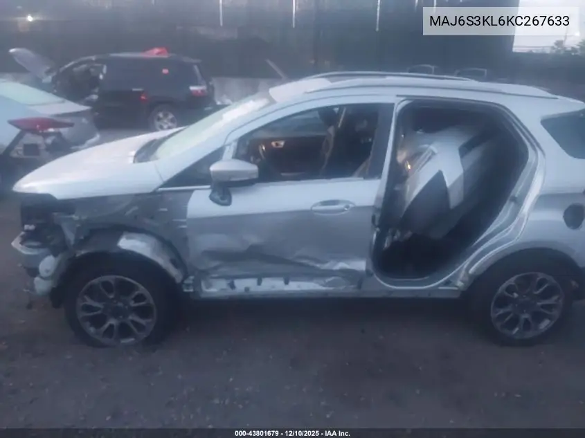 MAJ6S3KL6KC267633 2019 Ford Ecosport Titanium
