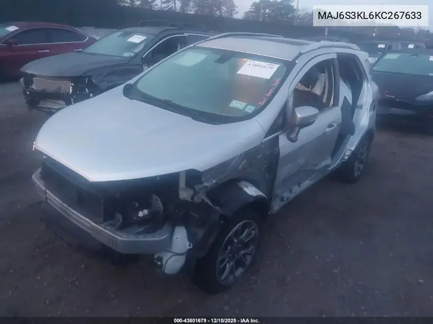 MAJ6S3KL6KC267633 2019 Ford Ecosport Titanium