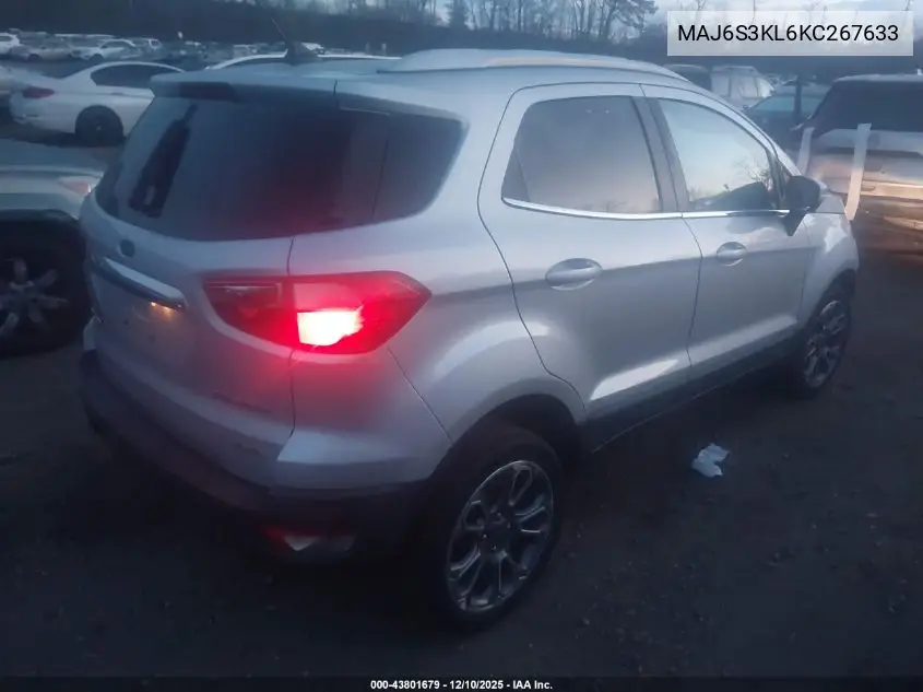MAJ6S3KL6KC267633 2019 Ford Ecosport Titanium