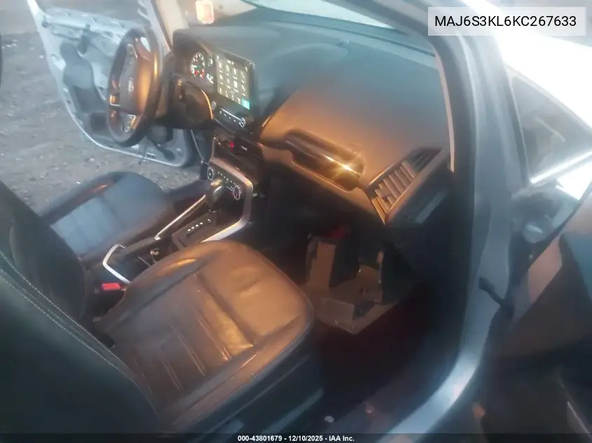 MAJ6S3KL6KC267633 2019 Ford Ecosport Titanium