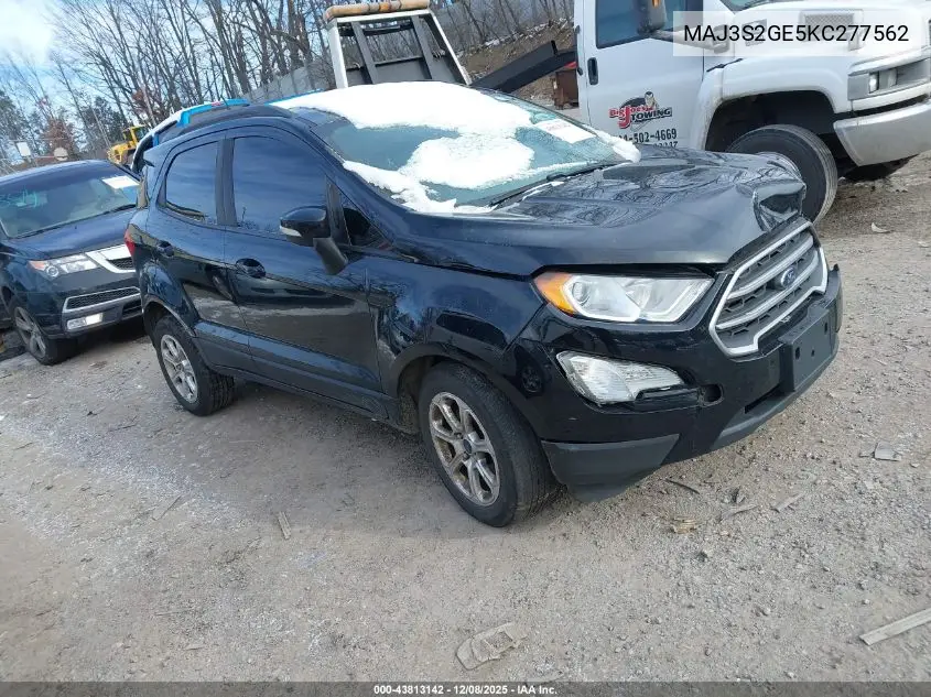 MAJ3S2GE5KC277562 2019 Ford Ecosport Se