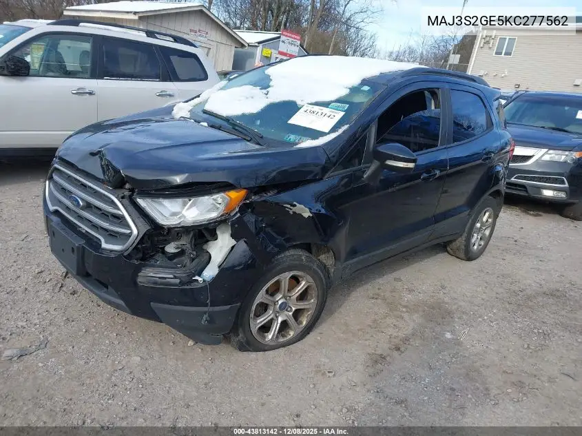 MAJ3S2GE5KC277562 2019 Ford Ecosport Se