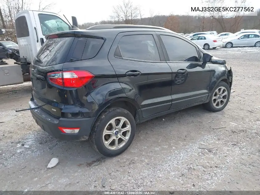 MAJ3S2GE5KC277562 2019 Ford Ecosport Se