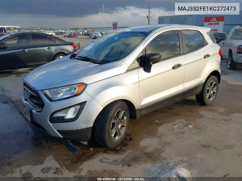 MAJ3S2FE1KC272473 2019 Ford Ecosport S