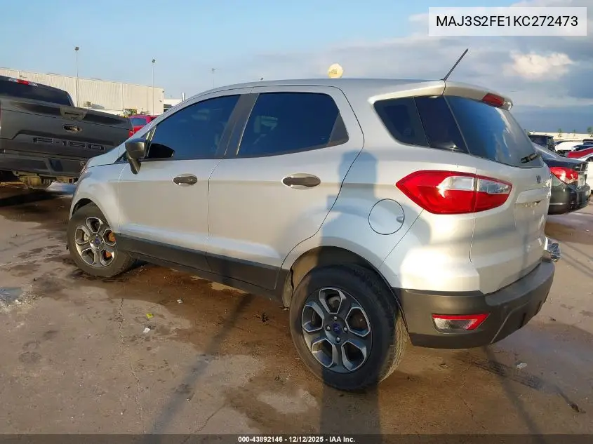 MAJ3S2FE1KC272473 2019 Ford Ecosport S