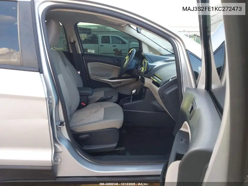 MAJ3S2FE1KC272473 2019 Ford Ecosport S