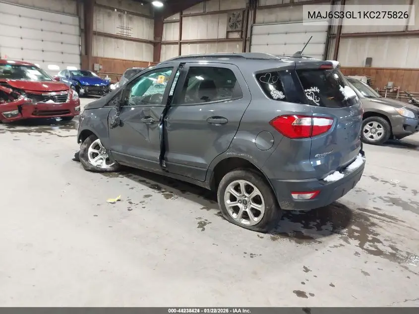 MAJ6S3GL1KC275826 2019 Ford Ecosport Se