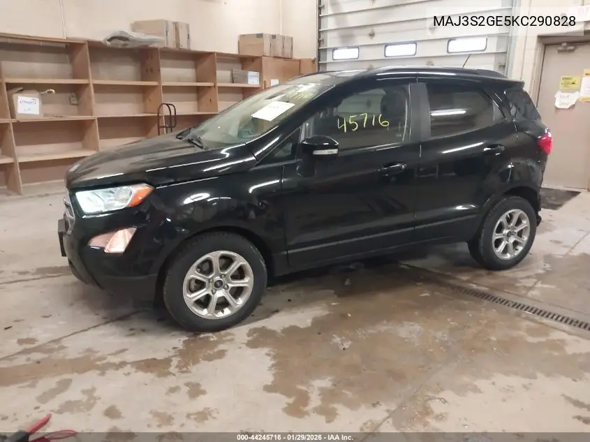 MAJ3S2GE5KC290828 2019 Ford Ecosport Se