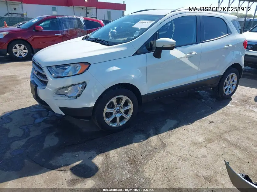 MAJ3S2GE7KC253912 2019 Ford Ecosport Se