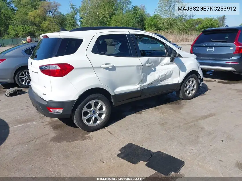 MAJ3S2GE7KC253912 2019 Ford Ecosport Se