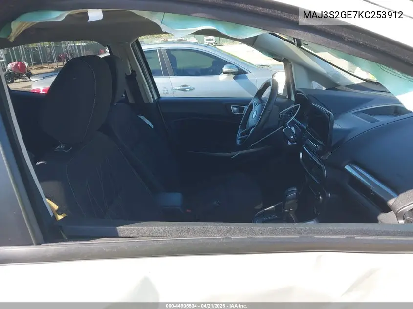MAJ3S2GE7KC253912 2019 Ford Ecosport Se