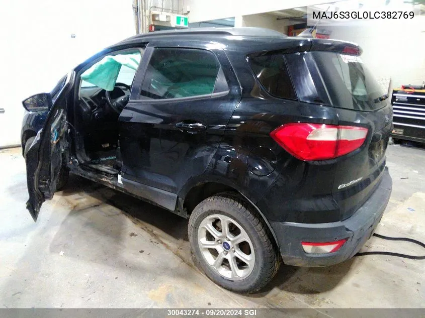 MAJ6S3GL0LC382769 2020 Ford Ecosport Se