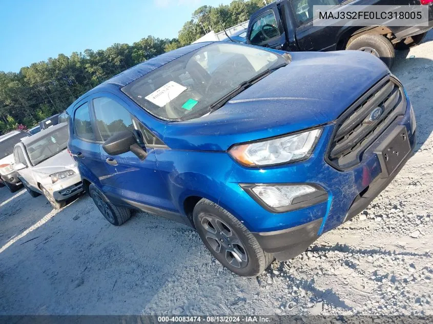 MAJ3S2FE0LC318005 2020 Ford Ecosport S