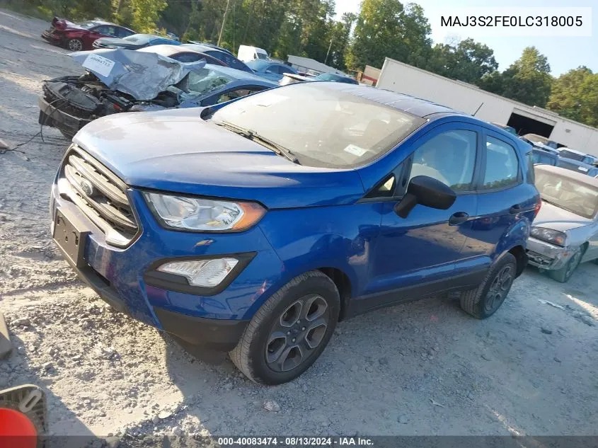 MAJ3S2FE0LC318005 2020 Ford Ecosport S