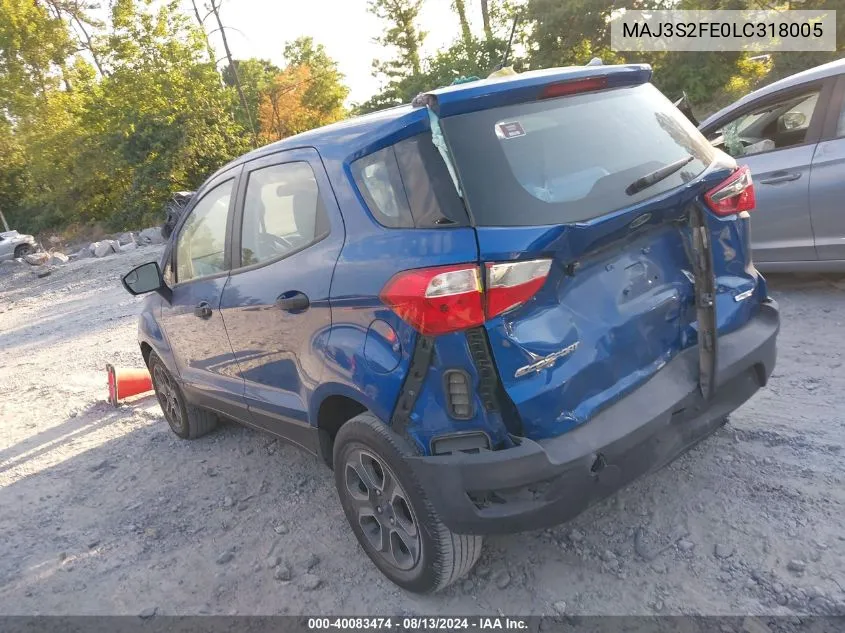 MAJ3S2FE0LC318005 2020 Ford Ecosport S