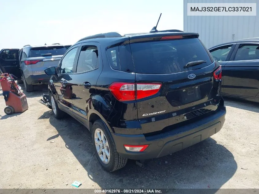 MAJ3S2GE7LC337021 2020 Ford Ecosport Se