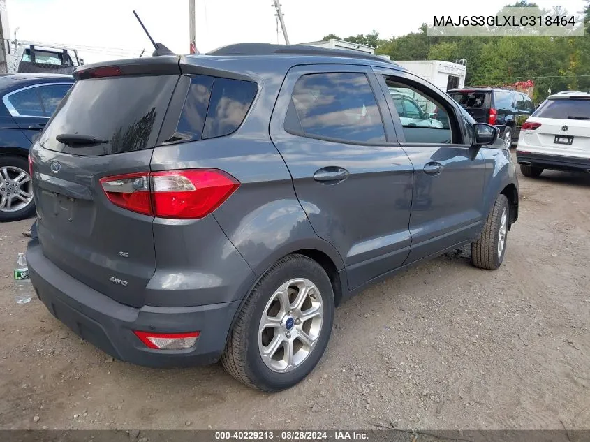 MAJ6S3GLXLC318464 2020 Ford Ecosport Se