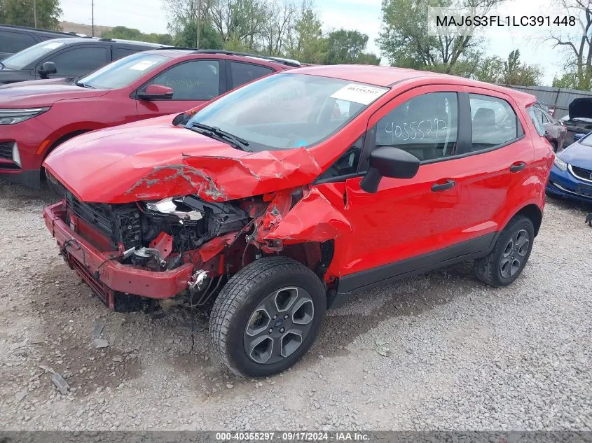 MAJ6S3FL1LC391448 2020 Ford Ecosport S