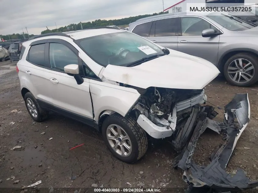 MAJ6S3GL5LC357205 2020 Ford Ecosport Se