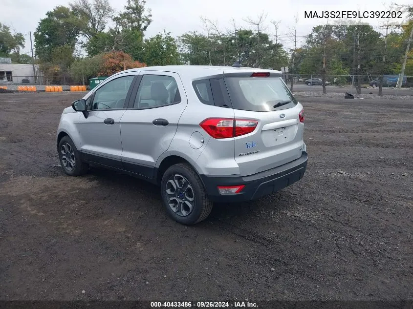 MAJ3S2FE9LC392202 2020 Ford Ecosport S