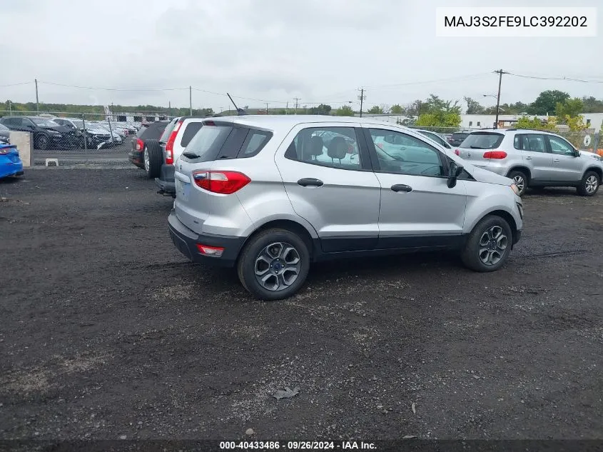 MAJ3S2FE9LC392202 2020 Ford Ecosport S