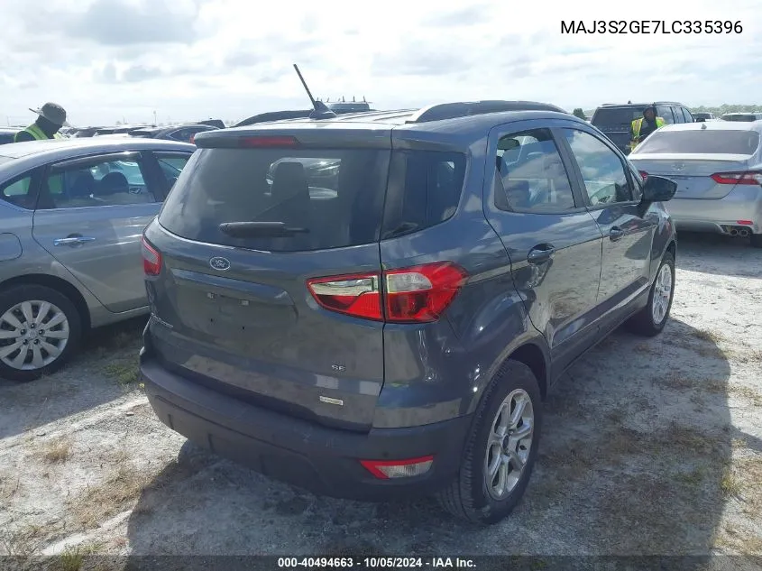 MAJ3S2GE7LC335396 2020 Ford Ecosport Se