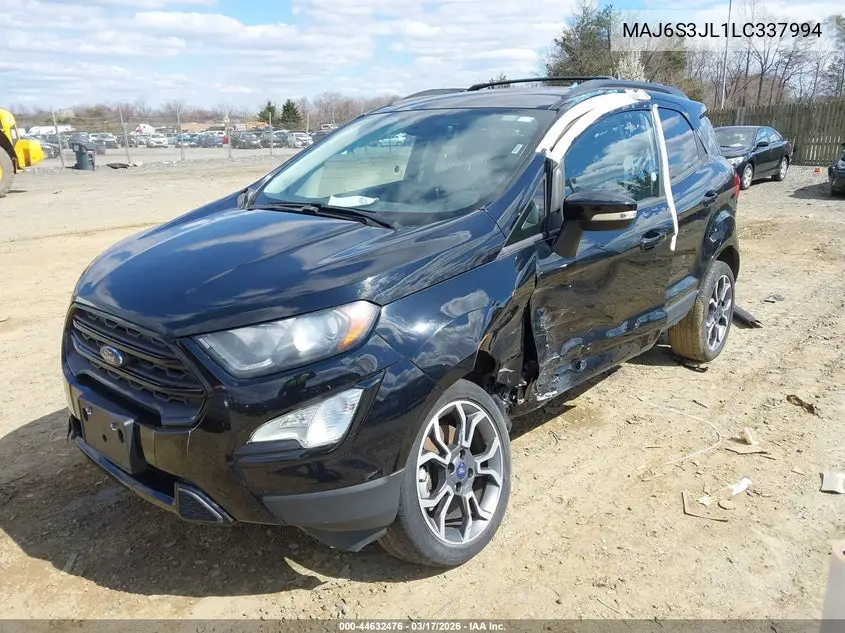 MAJ6S3JL1LC337994 2020 Ford Ecosport Ses