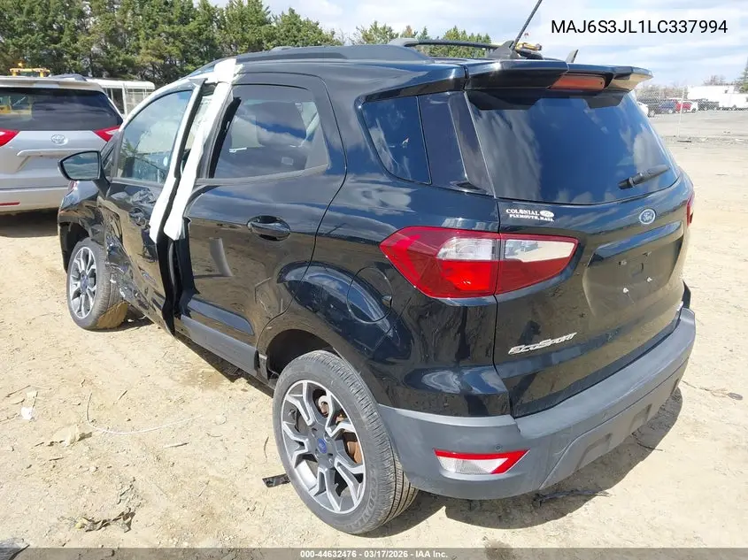 MAJ6S3JL1LC337994 2020 Ford Ecosport Ses