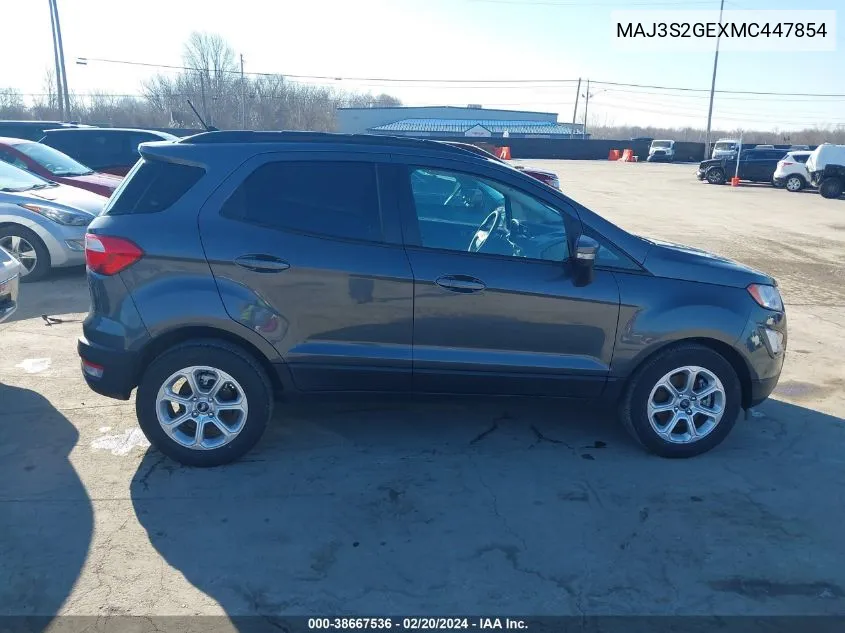 MAJ3S2GEXMC447854 2021 Ford Ecosport Se