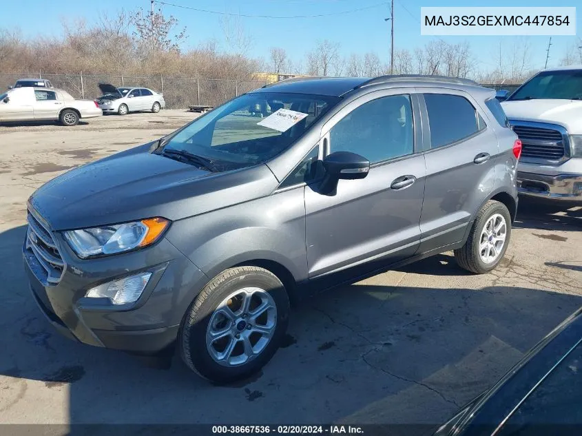 MAJ3S2GEXMC447854 2021 Ford Ecosport Se